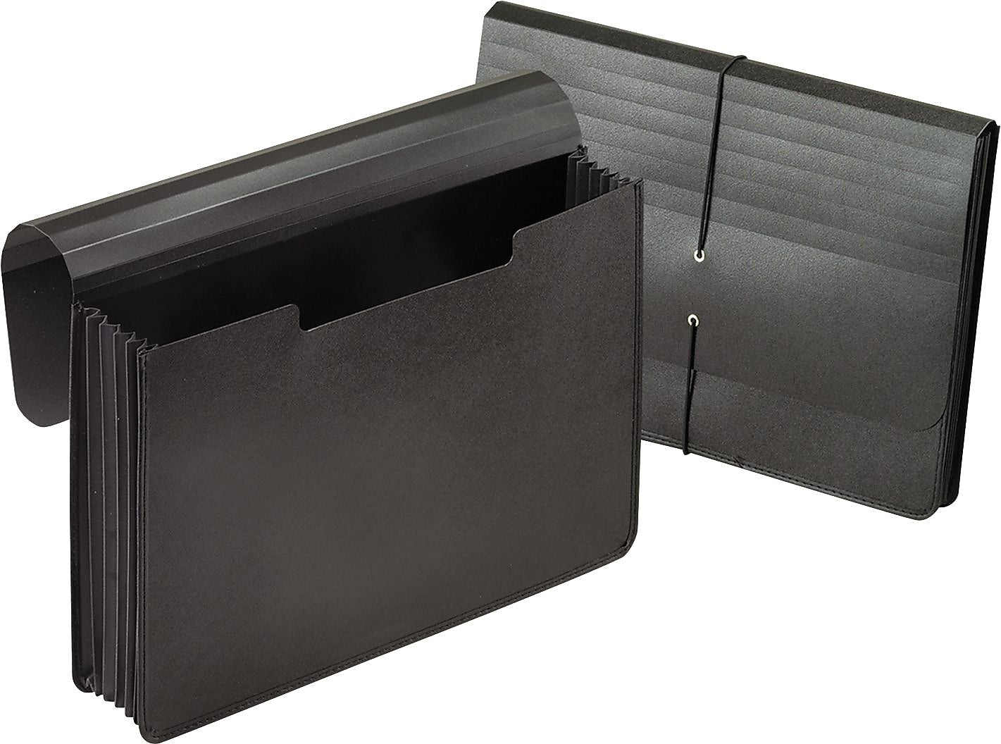 Pendaflex Plastic Wallet, 5.24" Expansion, Legal Size, Black (PFX 82014)