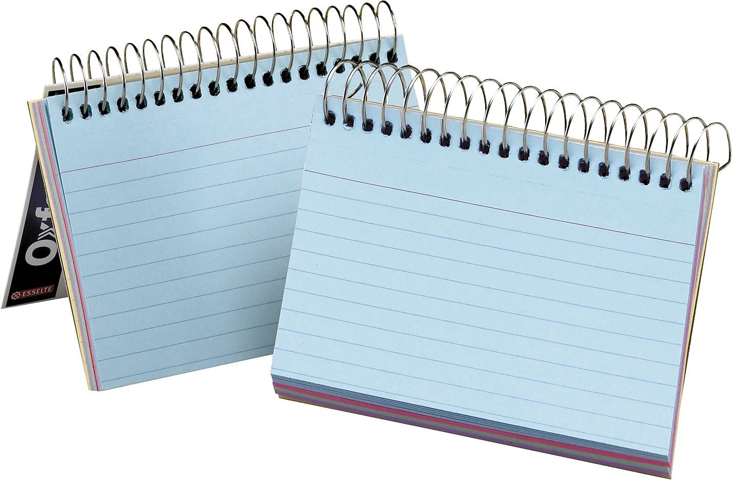 Oxford Spiral 4" x 6" Index Cards, Ruled, Assorted Colors (50/Pack)
