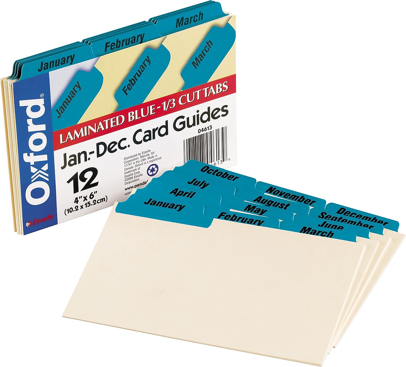 Oxford Index Card Files, 4" x 6", Multicolor (04613)