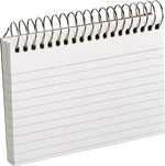 Oxford Spiral 3" x 5" Index Cards, Lined, White 50/Pack (40282)