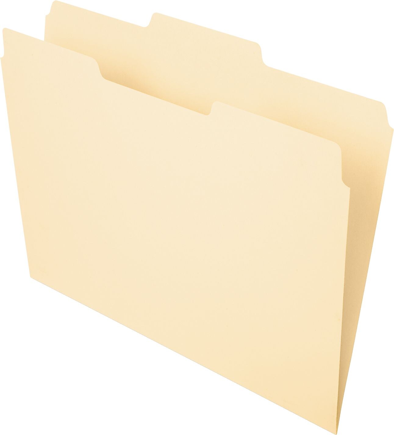 Pendaflex Essentials File Folder, 1/3-Cut Tab, Center Position, Letter Size, Manila, 100/Box (PFX 752 1/3-2)