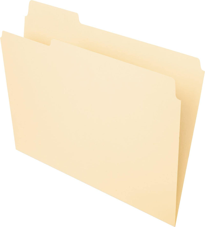 Pendaflex Essentials File Folder, 3 Tab, Letter Size, Manila, 100/Box (PFX 752 1/3-1)
