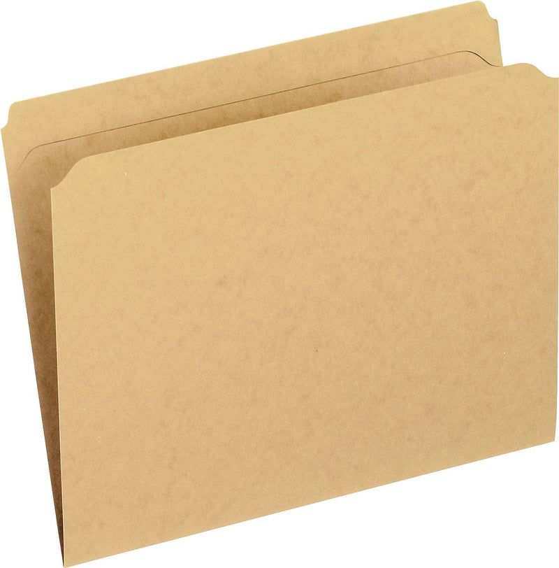 Pendaflex Recycled File Folder, Straight Cut, Letter Size, Kraft, 100/Box (RK152)