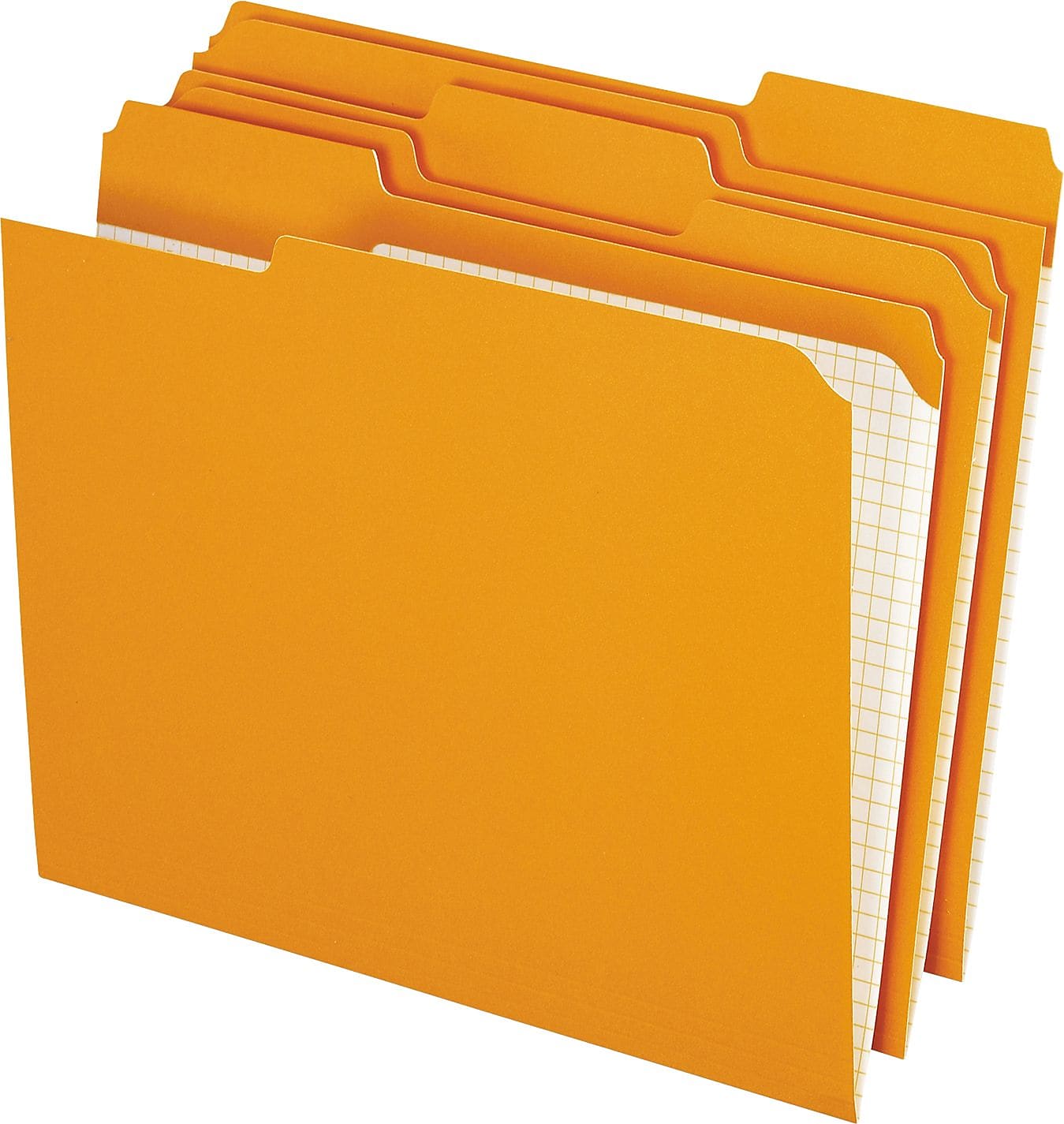 Pendaflex File Folder, 1/3-Cut Tab, Assorted, Letter Size, Orange, 100/Box (R152 1/3 ORA)