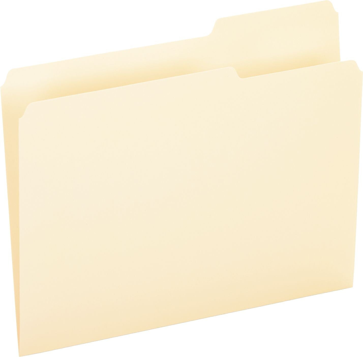 Pendaflex Essentials File Folder, 3 Tab, Letter Size, Manila, 100/Box (PFX 752 1/3-3)