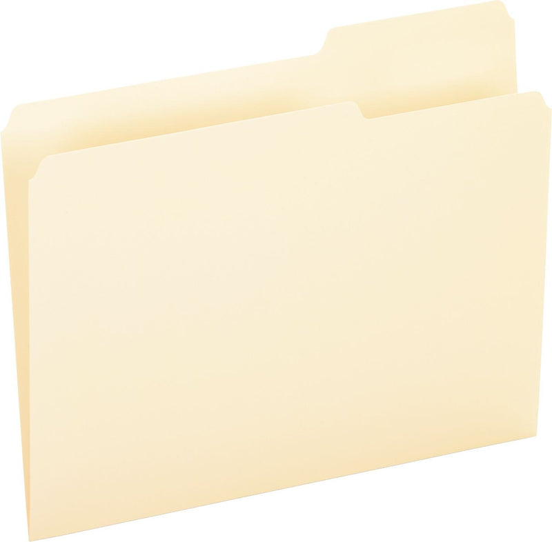 Pendaflex Essentials File Folder, 3 Tab, Letter Size, Manila, 100/Box (PFX 752 1/3-3)