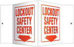 Accuform Lockout Projection Sign, Red/White, 6"H x 5"W (PSP319)