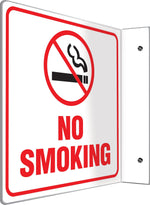 Accuform Signs® No Smoking Projection Sign, Red/Black/White, 8"H x 8"W, 1/Pack