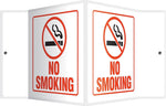 Accuform Signs® No Smoking Projection Sign, Red/Black/White, 6"H x 5"W, 1/Pack