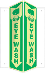 Accuform Eye Wash Projection Sign, Green/White, 18"H x 4"W (PSP806)