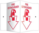Accuform Fire Extinguisher Projection Sign, Red/White, 12"H x 9"W (PSP361)