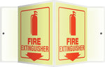 Accuform Fire Extinguisher Projection Sign, Red, 6"H x 5"W (PSP348)