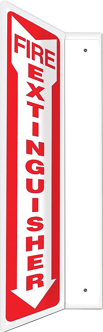 Accuform Fire Extinguisher Projection Sign, Red/White, 18"H x 4"W (PSP426)