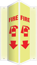 Accuform Fire Projection Sign, Red/White, 24"H x 4"W (PSP322)