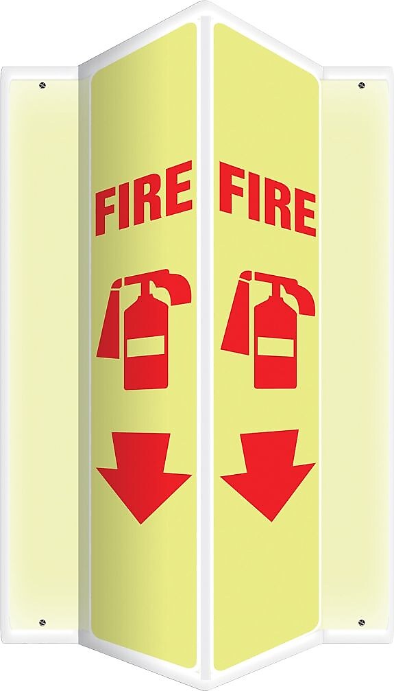 Accuform Fire Projection Sign, Red/White, 24"H x 4"W (PSP322)
