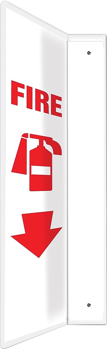 Accuform Fire Projection Sign, Red/White, 24"H x 4"W (PSP717)