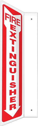 Accuform Fire Extinguisher Projection Sign, Red/White, 12"H x 4"W (PSP403)