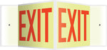 Accuform Signs® Exit Projection Sign, Red, 8"H x 12"W, 1/Pack