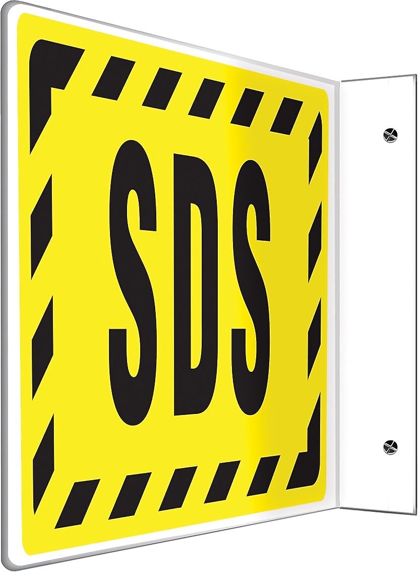 Accuform SDS Projection Sign, 8"H x 12"W (PSP776)