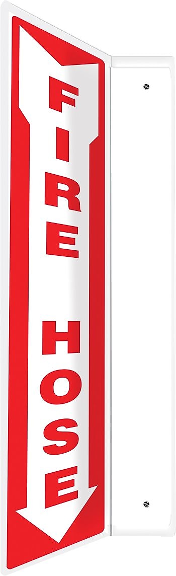 Accuform Fire Alarm Projection Sign, Red/White, 24"H x 4"W (PSP748)
