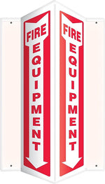 Accuform Fire Equipment Projection Sign, Red/White, 24"H x 4"W (PSP628)