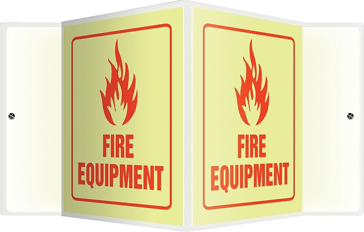 Accuform Fire Equipment Projection Sign, Red, 6"H x 5"W (PSP346)