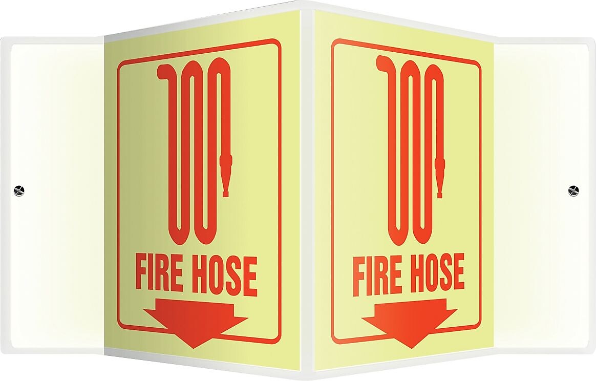Accuform Fire Hose Projection Sign, Red, 6"H x 5"W (PSP350)