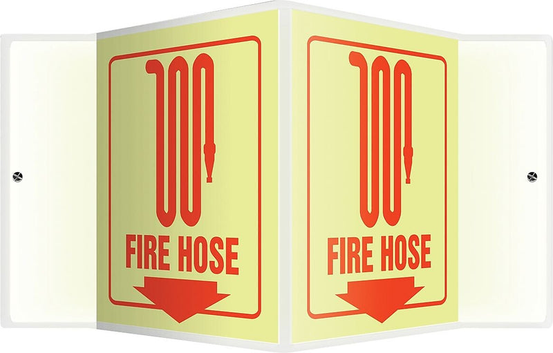 Accuform Fire Hose Projection Sign, Red, 6"H x 5"W (PSP350)