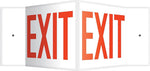 Accuform Signs® Exit Projection Sign, Red/White, 8"H x 12"W, 1/Pack (PSP333)