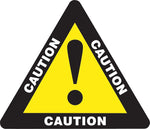 Accuform Slip-Gard CAUTION Triangle Floor Sign, White/Yellow/Black, 17"H x 17"W (PSR860)