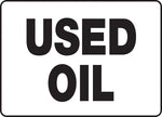 Accuform Safety Sign, USED OIL, 7" x 10", Plastic (MCHL517VP)