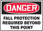 Accuform Signs® Safety Sign, Danger, 10" X 14", Adhesive Vinyl, Ea (MFPR105VS)