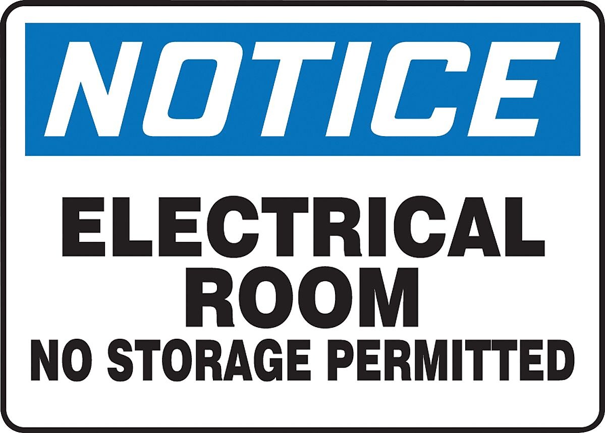 Accuform Safety Sign, Notice, 10" X 14", Adhesive Vinyl (MELC804VS)