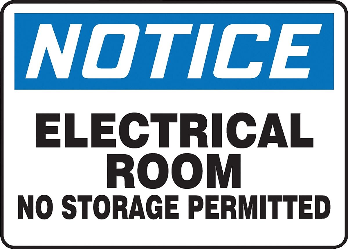 Accuform Safety Sign, Notice, 7" X 10", Adhesive Vinyl (MELC801VS)