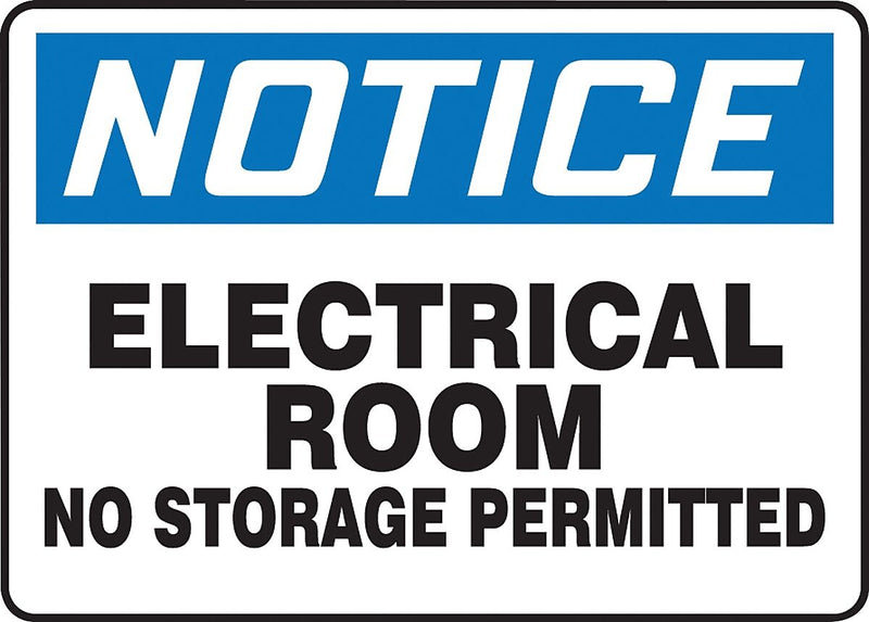 Accuform Safety Sign, Notice, 7" X 10", Adhesive Vinyl (MELC801VS)