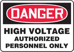 Accuform Signs® Safety Sign, Danger, 10" X 14", Adhesive Vinyl, Ea (MELC138VS)