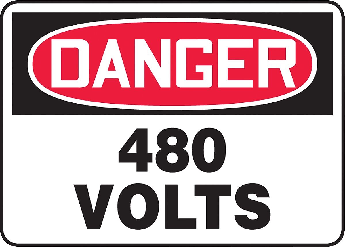 Accuform Safety Sign, Danger, 10" X 14", Adhesive Vinyl (MELC059VS)