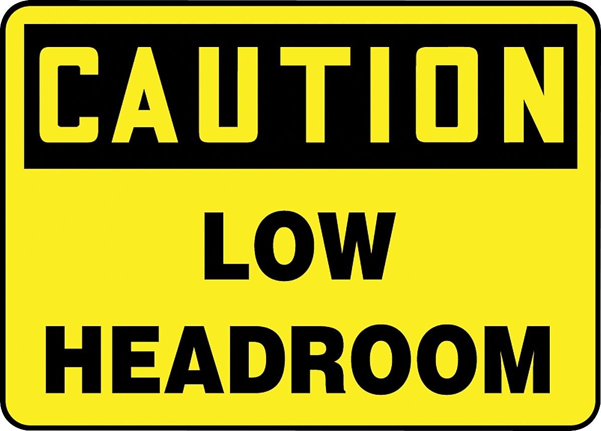 Accuform Safety Sign, Caution, 7" X 10", Adhesive Vinyl (MECR620VS)