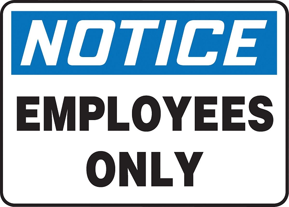 Accuform Safety Sign, Notice, 7" X 10", Adhesive Vinyl (MADC803VS)