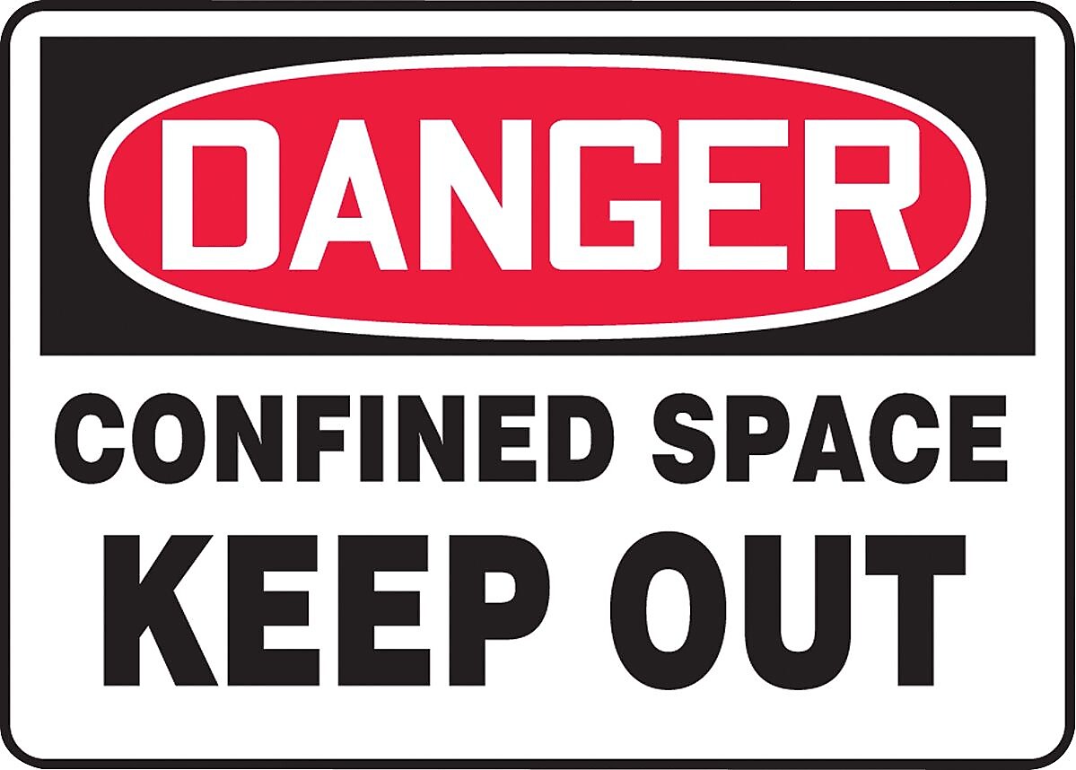 Accuform Safety Sign, Danger, 10" X 14", Adhesive Vinyl (MCSP110VS)