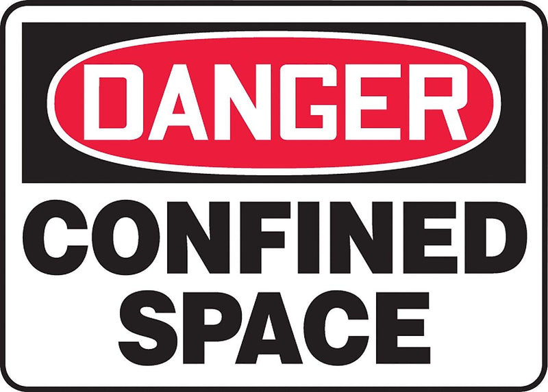 Accuform Safety Sign, Danger, 7" X 10", Adhesive Vinyl (MCSP116VS)