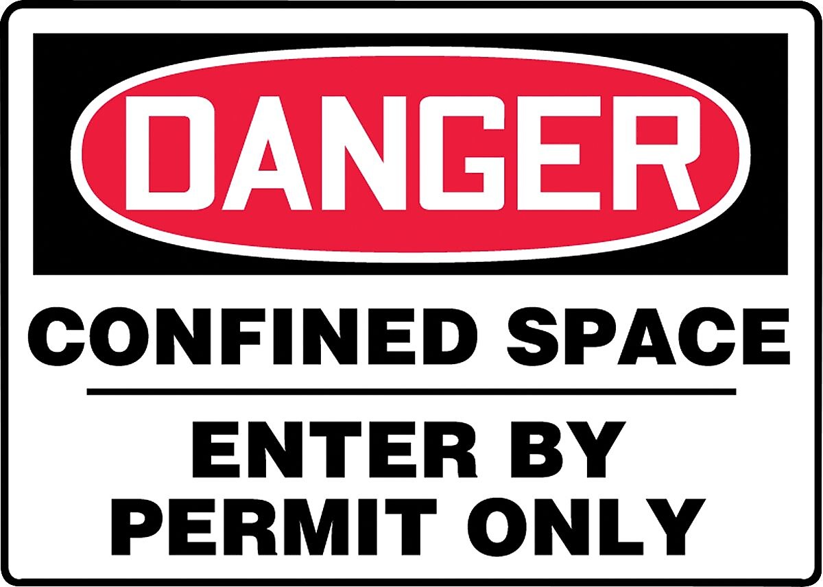 Accuform Safety Sign, Danger, 10" X 14", Adhesive Vinyl (MCSP001VS)