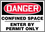 Accuform Safety Sign, Danger, 7" X 10", Adhesive Vinyl (MCSP130VS)