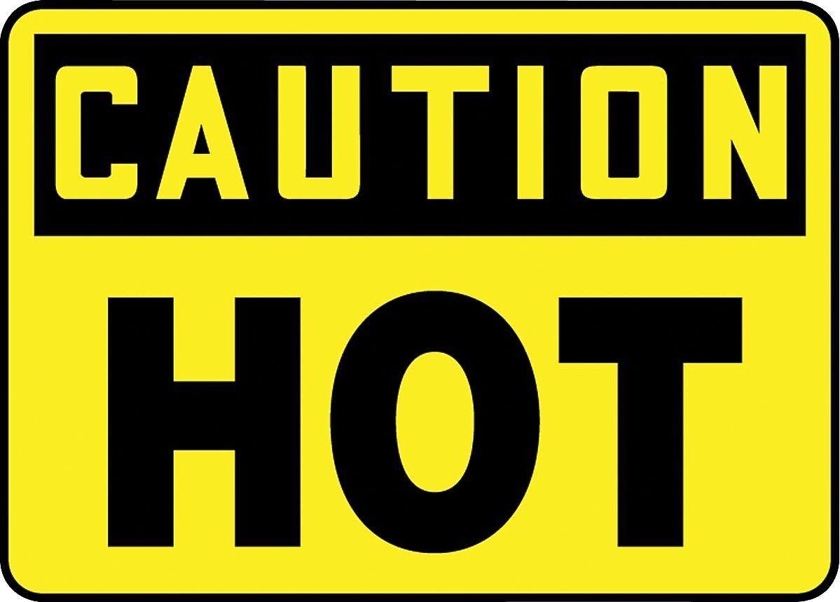 Accuform Safety Sign, Caution, 10" X 14", Adhesive Vinyl (MCPG612VS)
