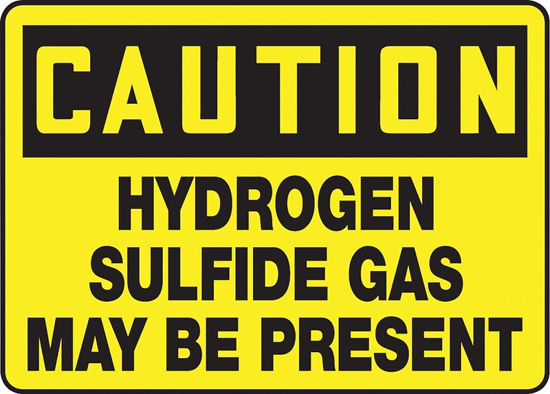 Accuform Signs® Safety Sign, Caution, 10" X 14", Adhesive Vinyl, Ea (MCHL613VS)
