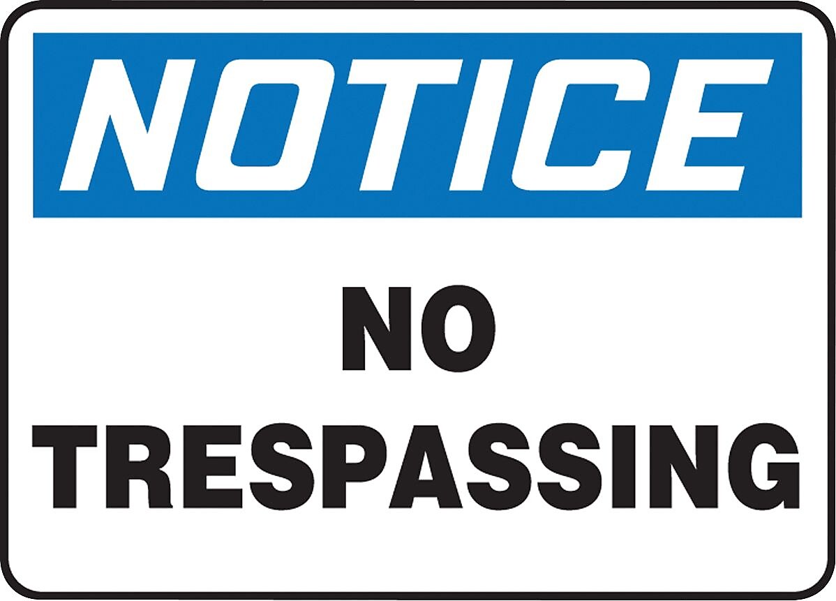 Accuform Signs® Safety Sign, Notice, 10" X 14", Adhesive Vinyl, Ea (MATR806VS)