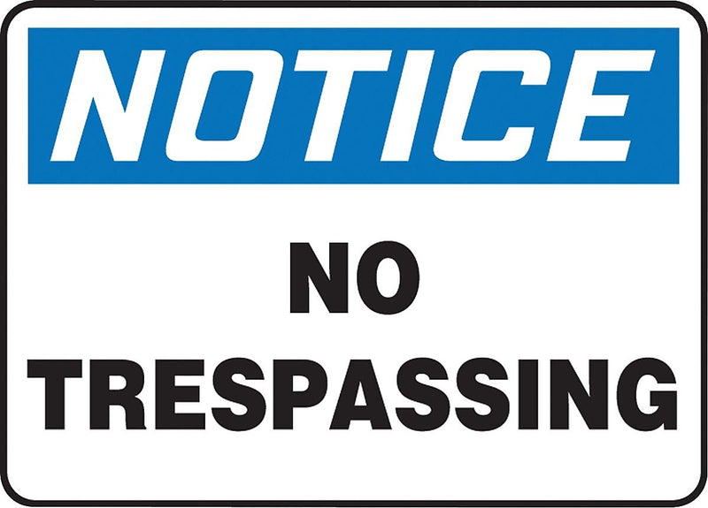 Accuform Safety Sign, Notice, 7" X 10", Adhesive Vinyl (MATR802VS)