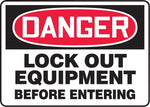 Accuform Safety Sign, Danger, 7" X 10", Adhesive Vinyl (MLKT106VS)