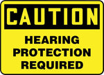 Accuform Safety Sign, Caution, 7" X 10", Adhesive Vinyl (MPPE792VS)
