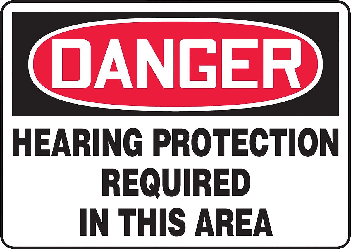 Accuform Safety Sign, Danger, 10" X 14", Adhesive Vinyl (MPPE218VS)